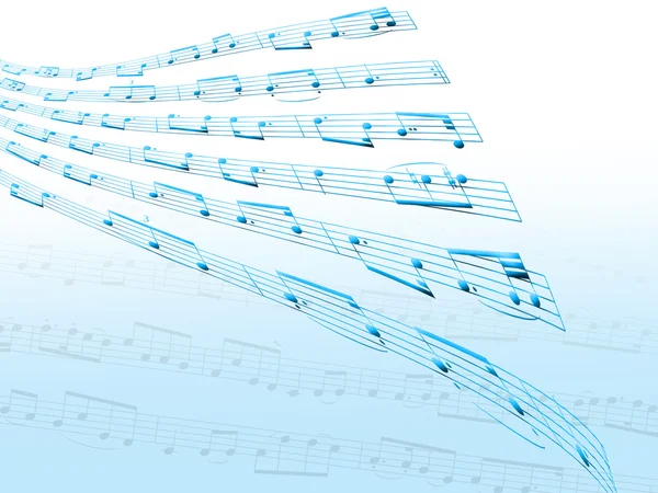 Distorted sheet music — Stock Photo, Image