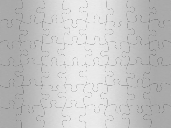 Modèle de puzzle en acier inoxydable — Photo
