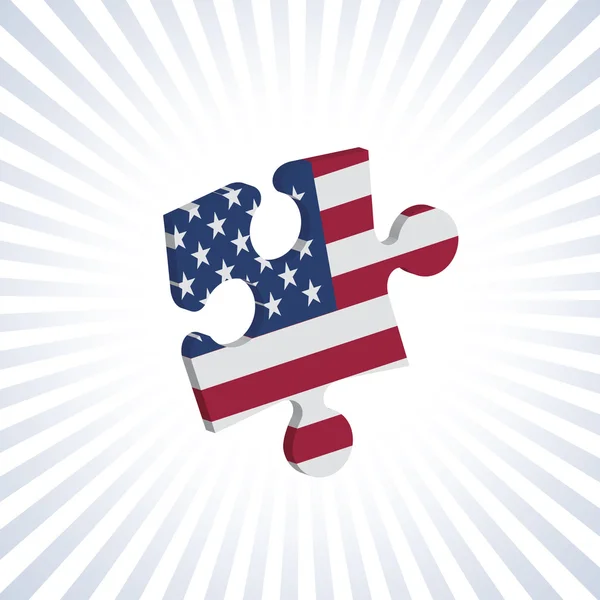 Amerikaanse jigsaw — Stockfoto