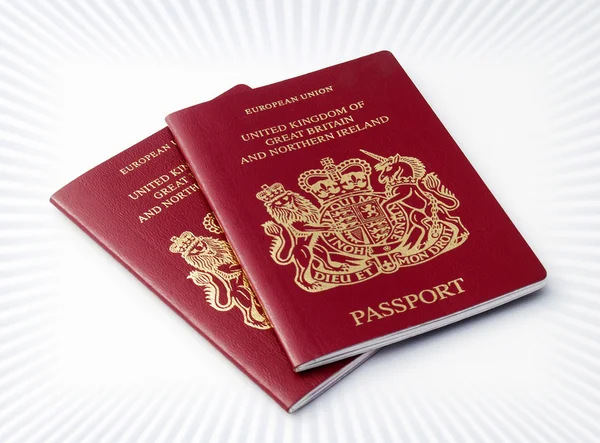 Twee Britse paspoorten — Stockfoto