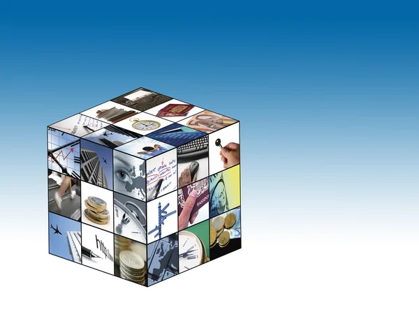 Business cube — Stock Photo, Image