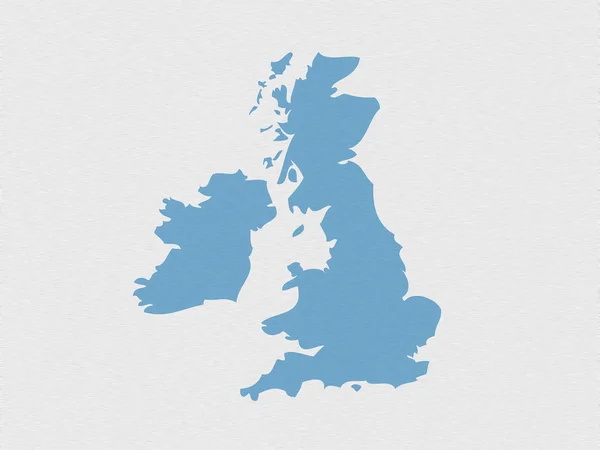 UK outline map — Stock Photo, Image
