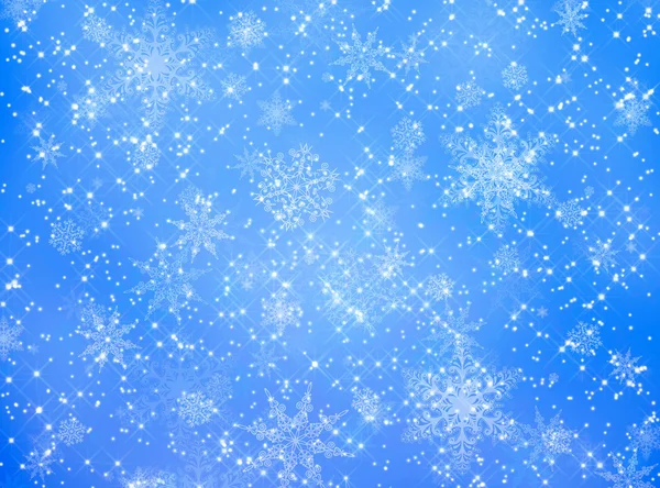 Blue and white snowflake pattern — Stock Photo, Image