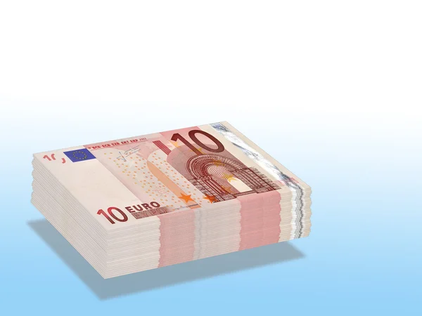 Deset euro bankovky — Stock fotografie