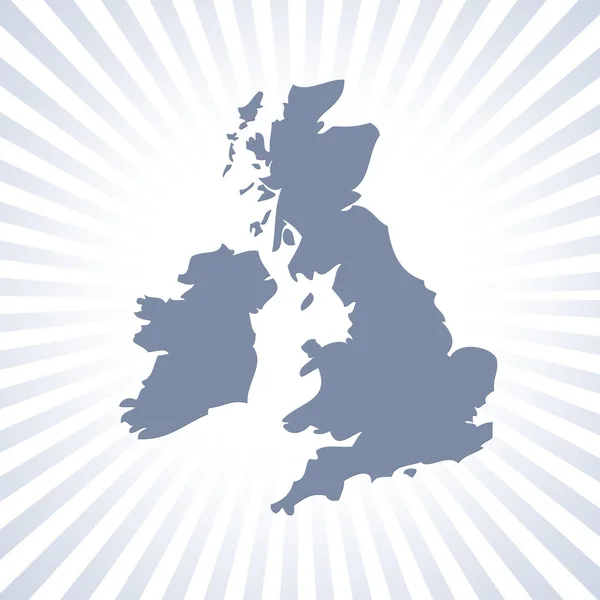İngiltere ve İrlanda Cumhuriyeti haritası — Stok fotoğraf