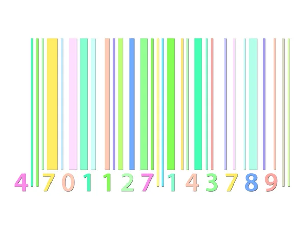 Barevný čárový kód — Stock fotografie