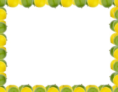 Lemon and lime border clipart