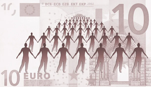 Podpora euro — Stock fotografie