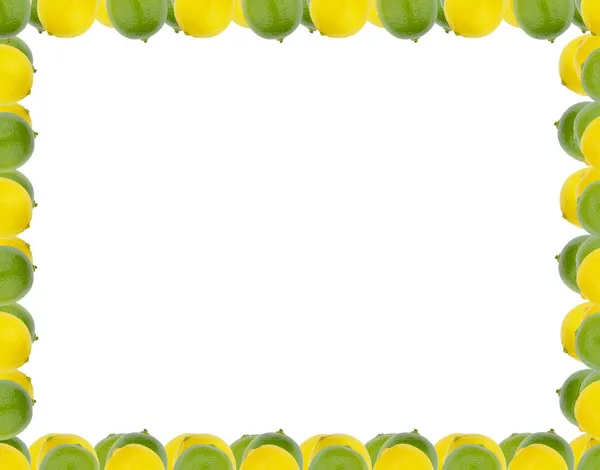 Stock image Lemon and lime border