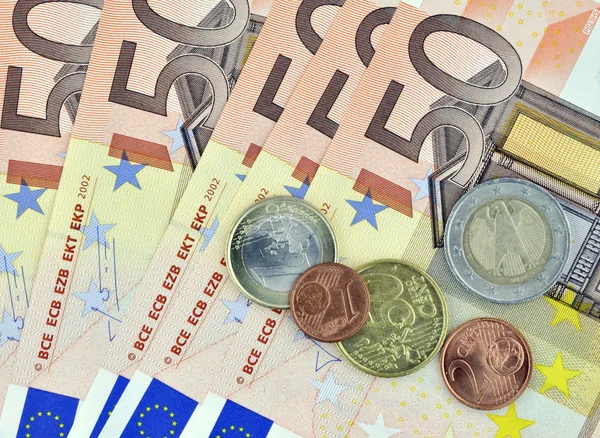 Denaro in euro — Foto Stock