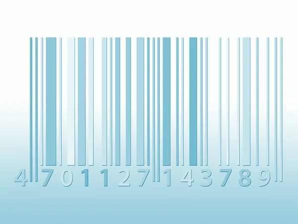 Blue tone barcode — Stock Photo, Image