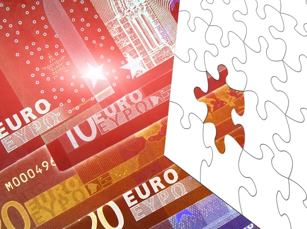 Euro Puzzle — Stock Photo, Image