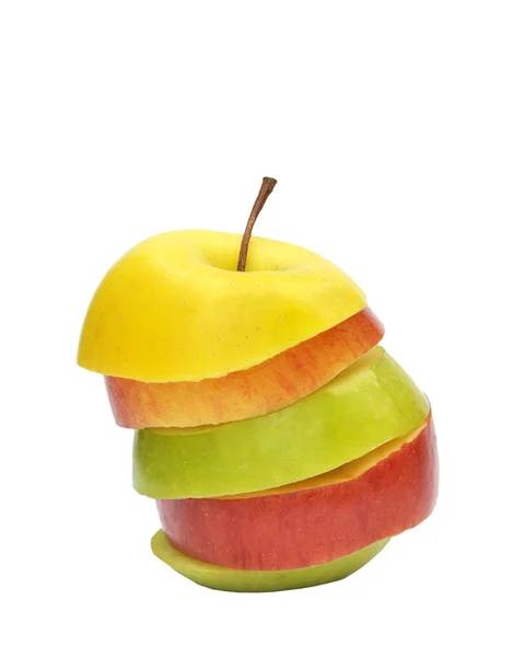 Jabłko pokrojone — Zdjęcie stockowe