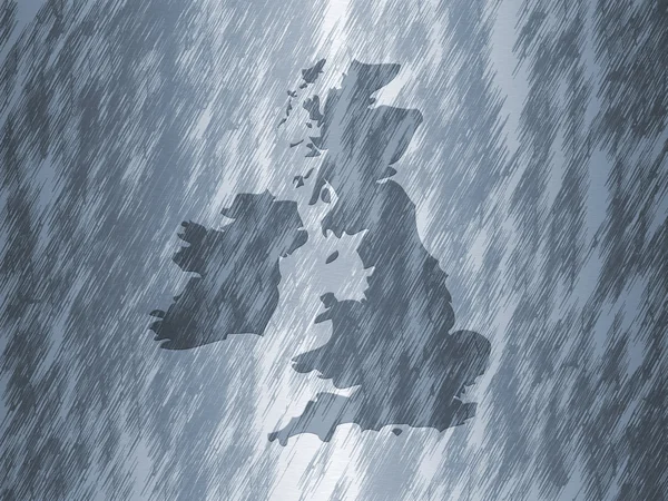 UK outline map — Stock Photo, Image