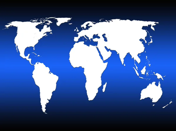 Карта мира по контуру — стоковое фото