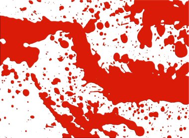 Blood splatter pattern clipart