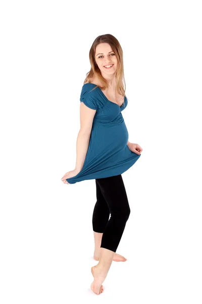 stock image Happy Pregnant Woman Fashion