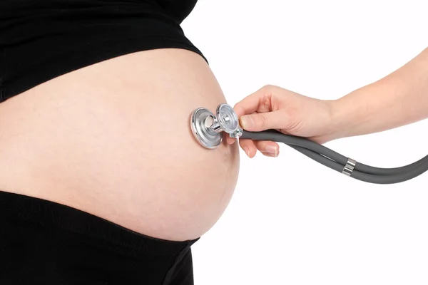 Těhotná žena lékařské vyšetření — Stock fotografie