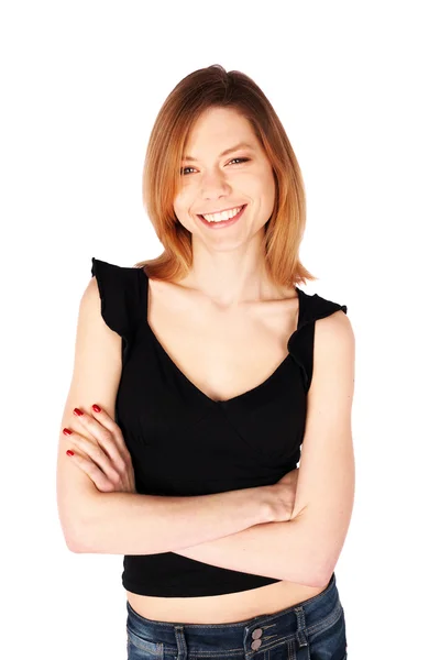 Casual Woman Smiling — Stock Photo, Image