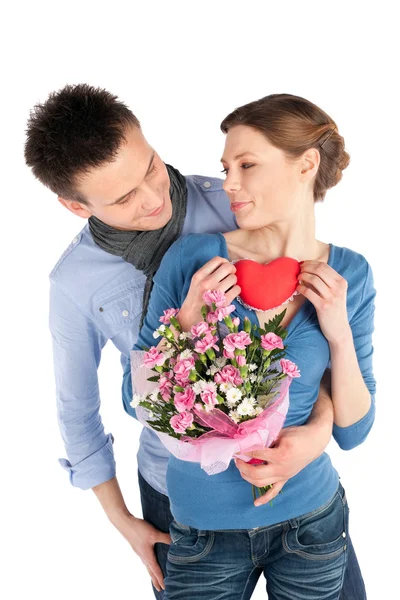 Affectionate Young Couple in Love — Stock Photo, Image