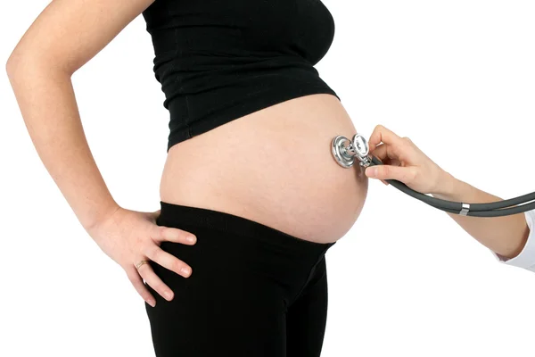 Donna incinta Esame medico — Foto Stock