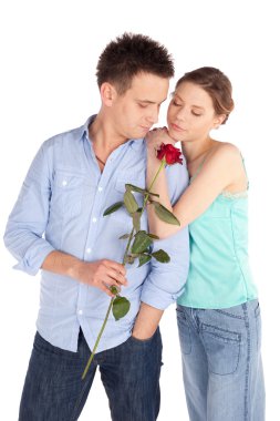 Romantic Couple in Love clipart