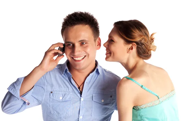 Students on the Phone — Stock Photo, Image