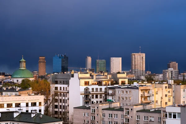 华沙城市景观 — 图库照片