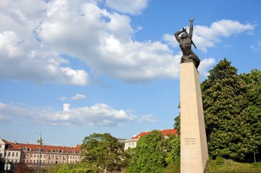 Nike Monument in Warsaw clipart