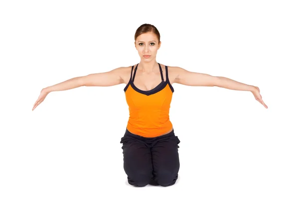 Woman doing Wrist Strengthening Exercise — Stock Photo, Image