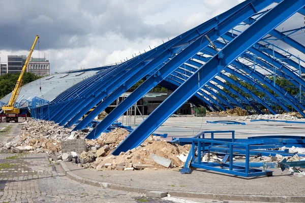 stock image Metal Frame Structure on Contruction Site