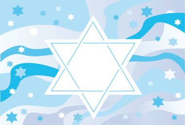 Glad background to the Jewish holiday clipart