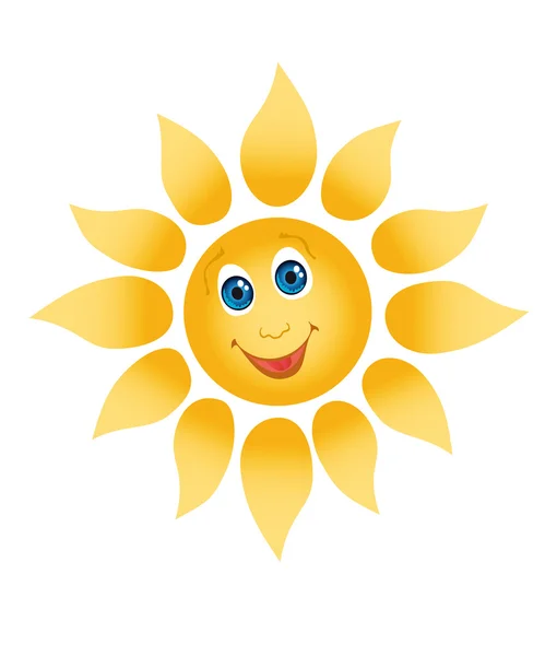 En glad sol — Stock vektor