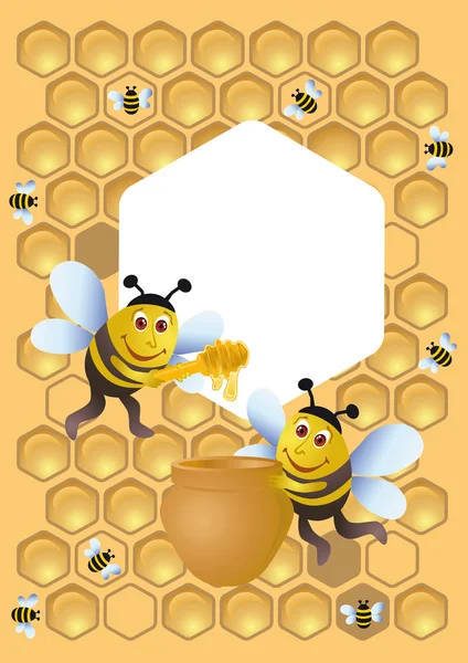 Merry bee — Stockvector