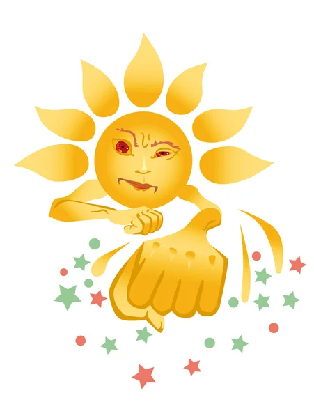 Sunstroke — Stockvector