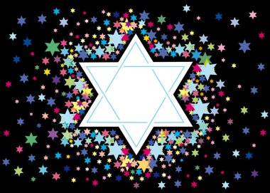 Glad background to the Jewish holiday clipart