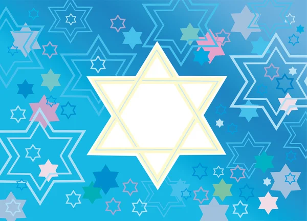 Yahudi tatil için sevindim arka plan — Stok Vektör