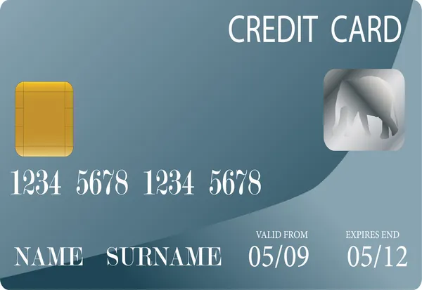 Kredi kartı. — Stok Vektör