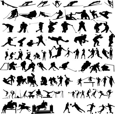 Sport big collection clipart