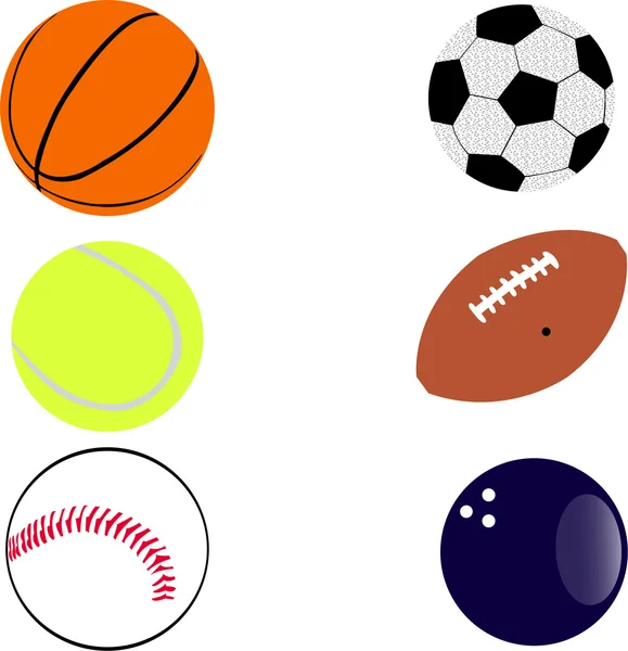 Bolas desportivas — Vetor de Stock