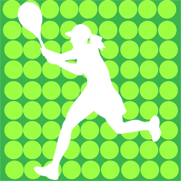 Pemain tenis - Stok Vektor