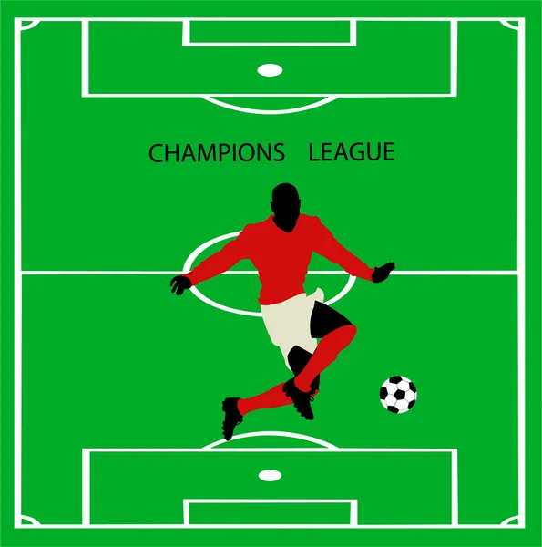 Jugador de fútbol — Archivo Imágenes Vectoriales