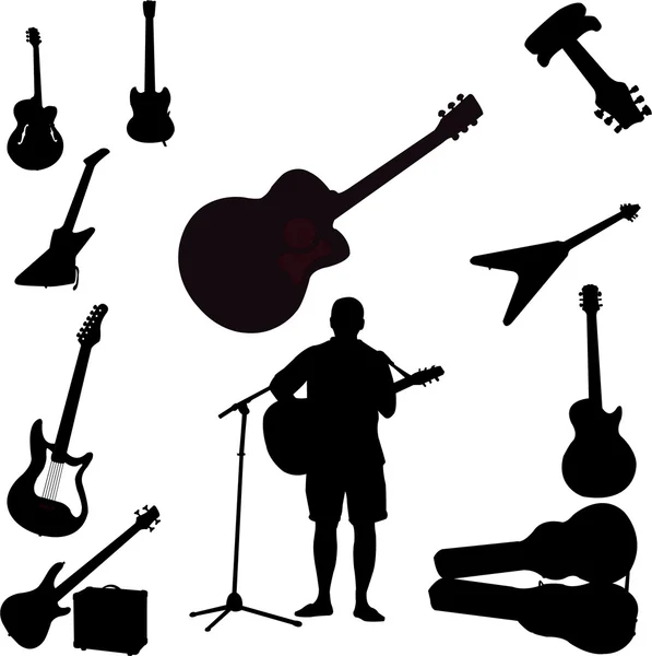 Gitarlar — Stok Vektör