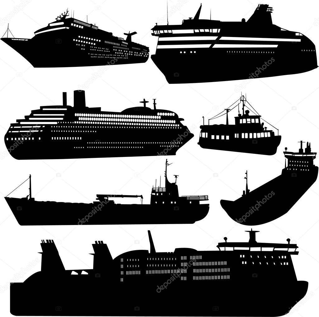 Ships and cruise ship