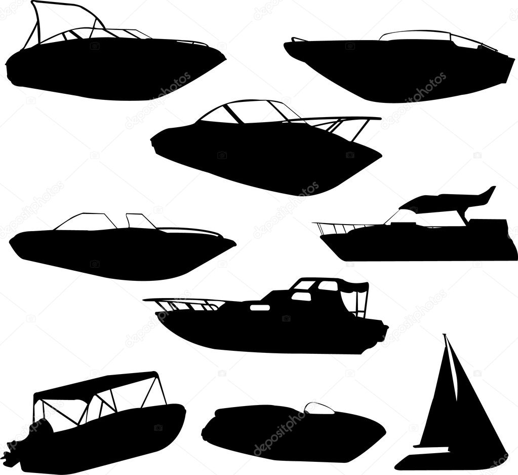 Boats Stock Vector by ©bojanovic 3083676