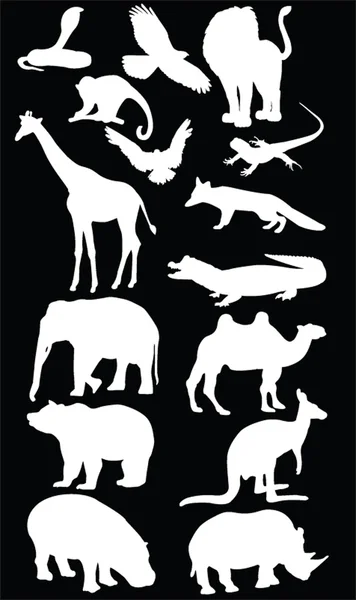 野生动物与背景 — 图库矢量图片