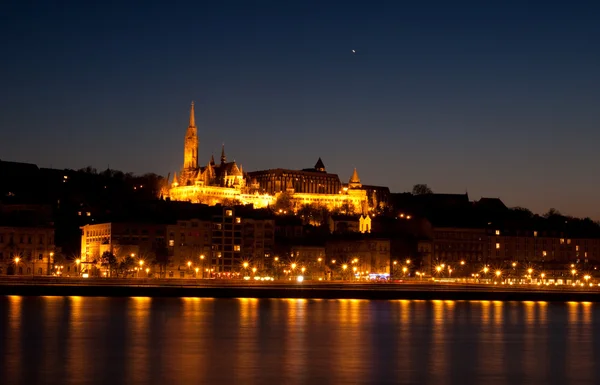 Budapeşte 'de gece ışıkları — Stok fotoğraf