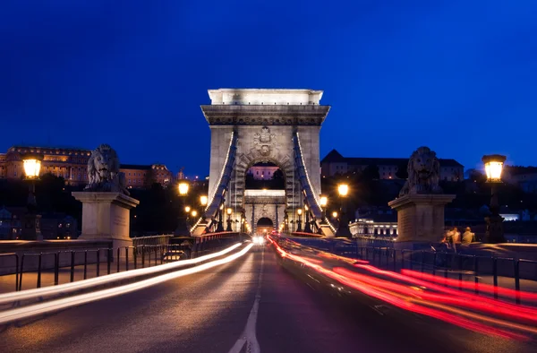 Nachtlampjes in Boedapest — Stockfoto