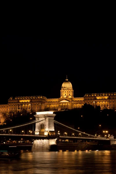 Luzes noturnas em Budapeste — Fotografia de Stock
