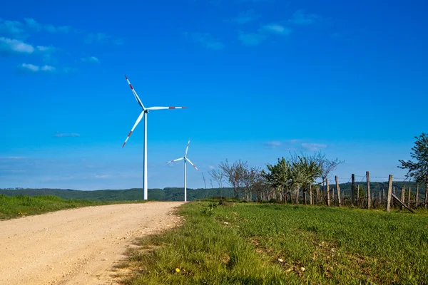 Elektrárna větrné turbíny — Stock fotografie